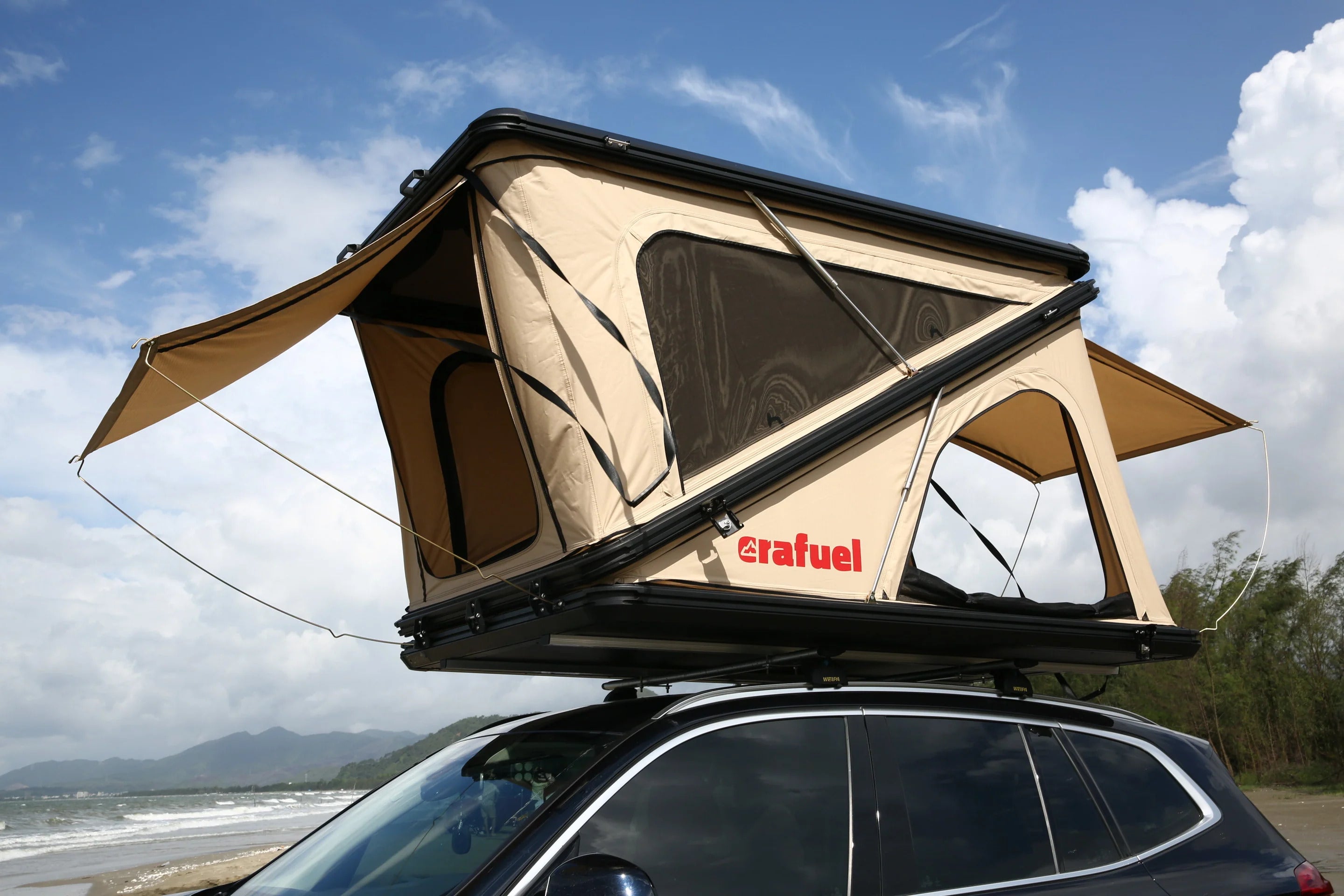 Tenda da Tetto con Guscio in Alluminio - 2 Persone