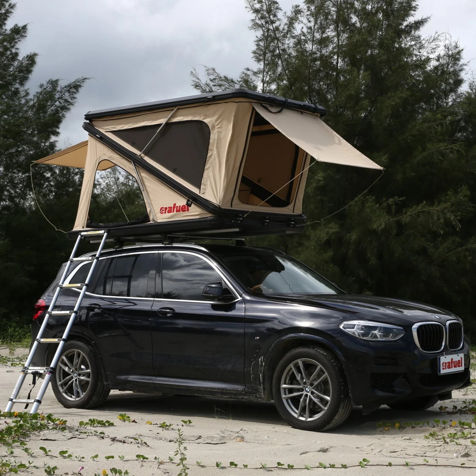 Tenda da Tetto con Guscio in Alluminio - 2 Persone