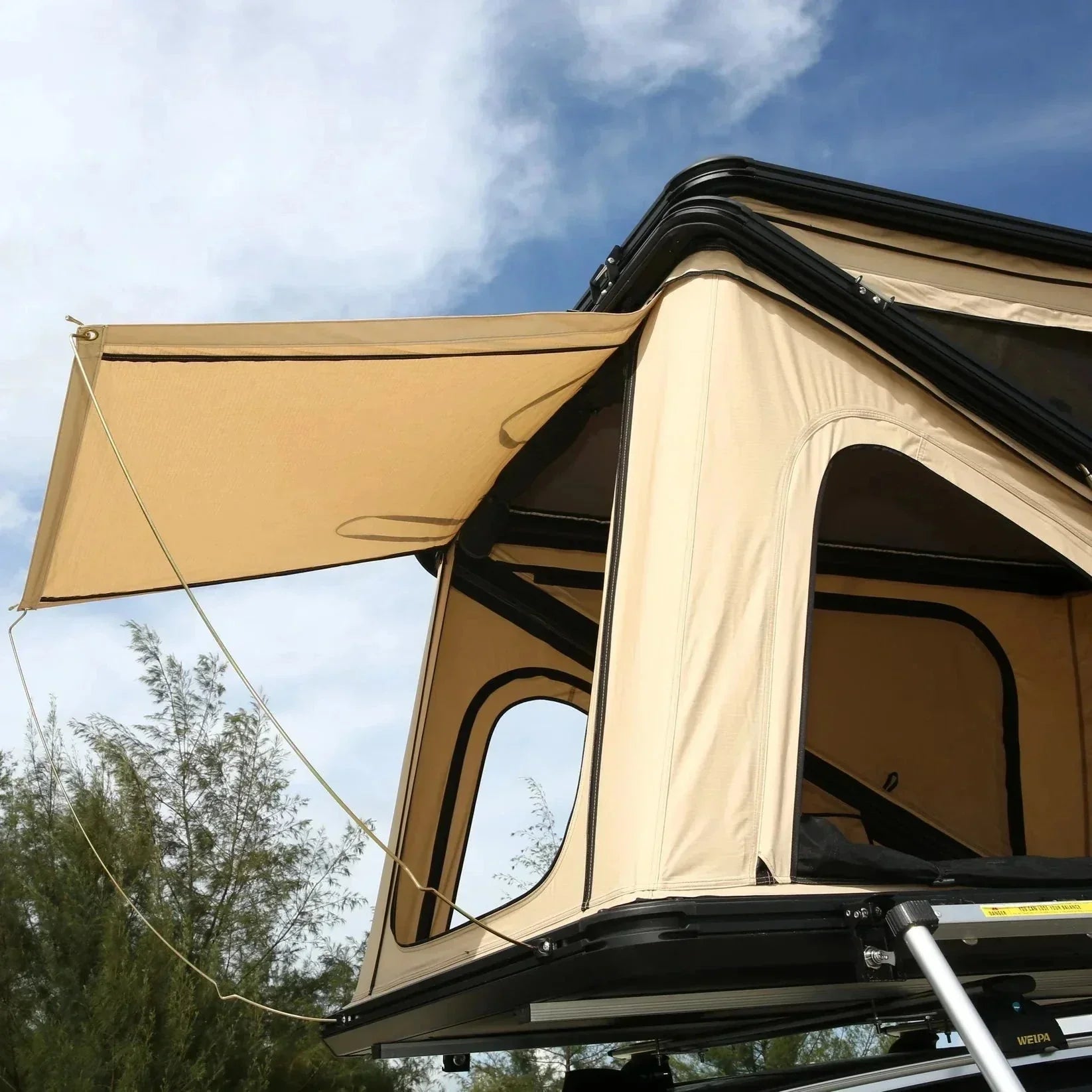 Tenda da Tetto con Guscio in Alluminio - 2 Persone