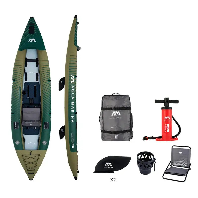 Kayak da Pesca Gonfiabile Caliber Aqua Marina per 2 persone